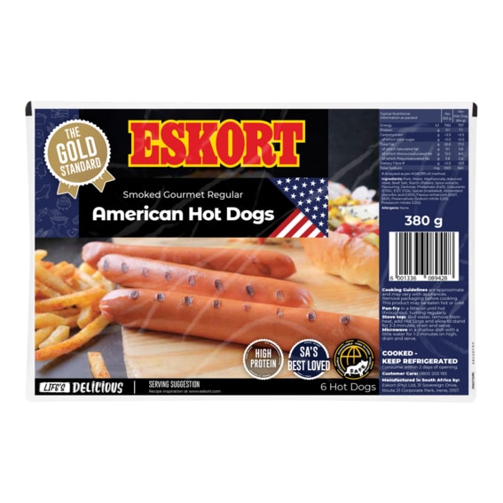 Eskort American Hot Dogs 380g