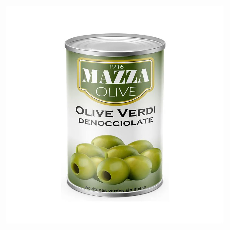 Mazza Pitted Green Olives 425ml